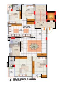Floor Plan (3rd, 4th, 5th & 6th)